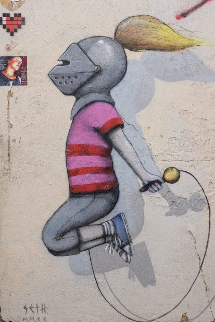oeuvre de street art de seth