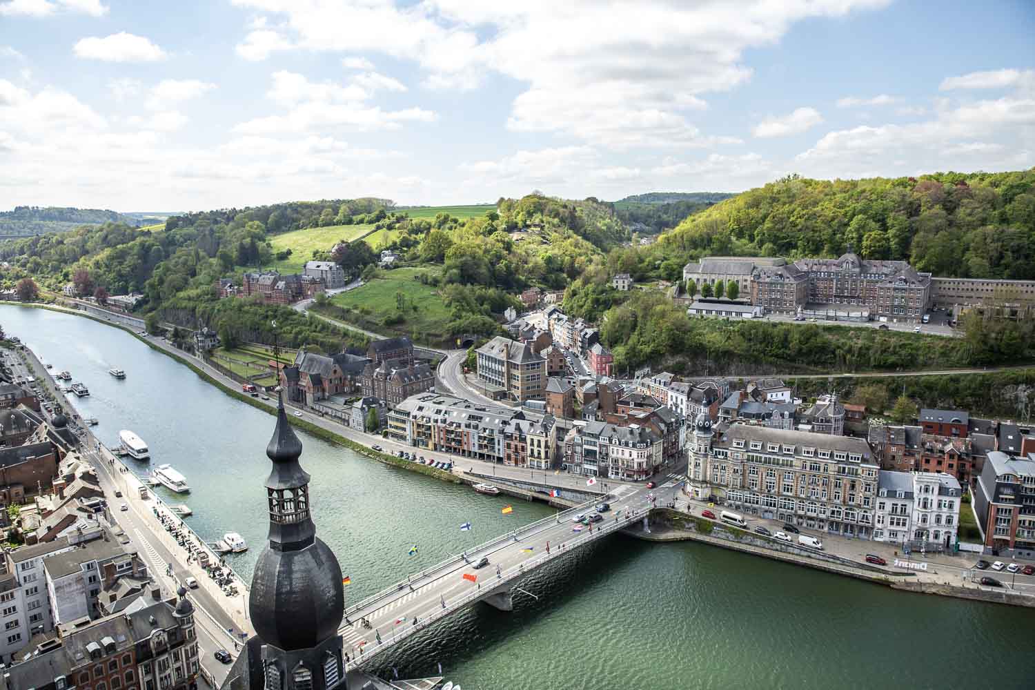 Vue sur la vallee de la meuse dinant
