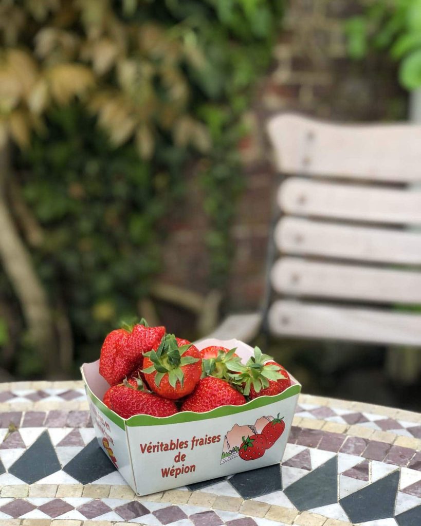 Panier fraises Wépion