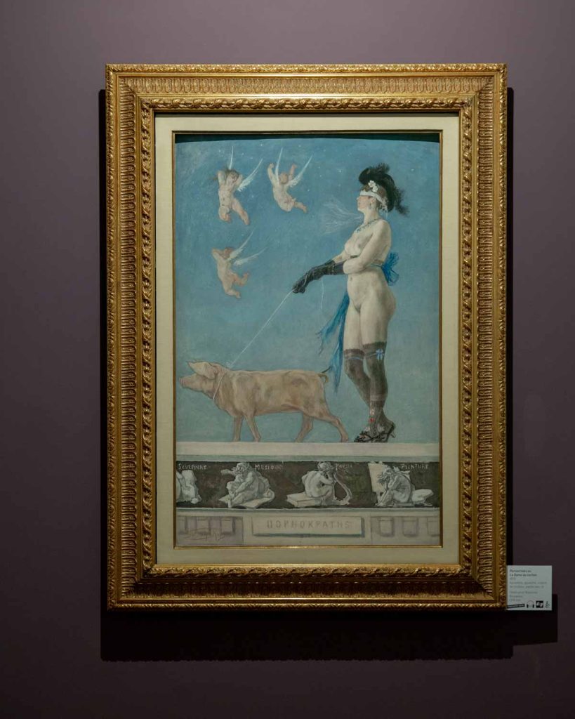 Dame au cochon/ musée Félicien Rops