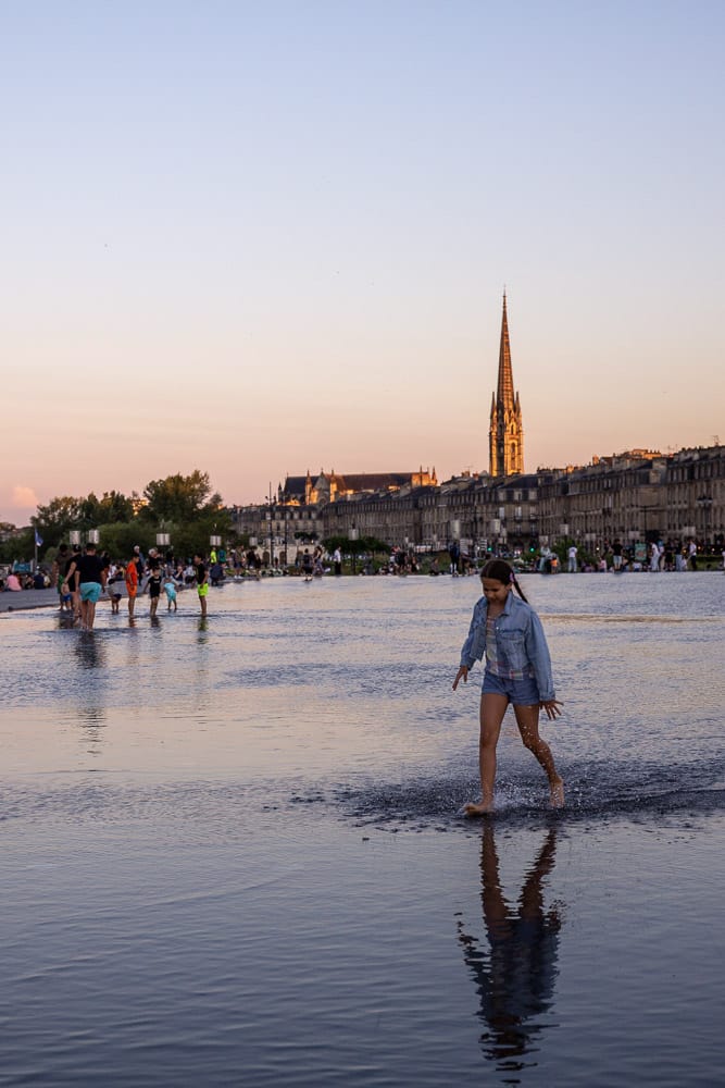 Miroir d'eau à voir à Bordeaux