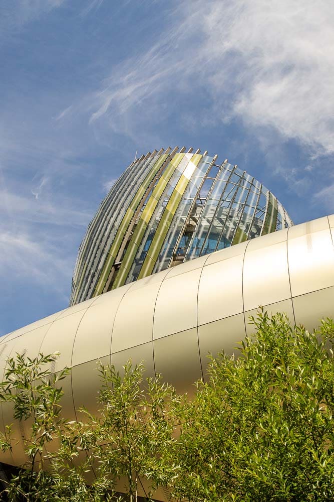 Le belvédère de la cité du vin à Bordeaux
