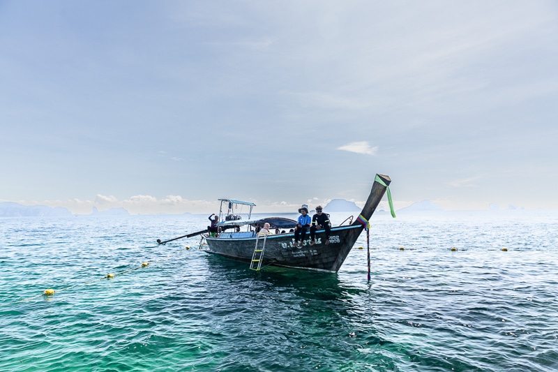 long tail boat koh hong