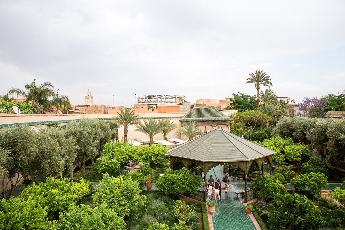 Jardin islamique du jardin secret de Marrakech