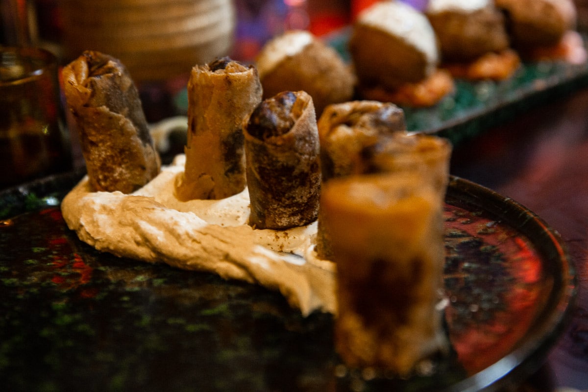 Nabrick, plat du chef Addel Alaoui à la pergola de Marrakech