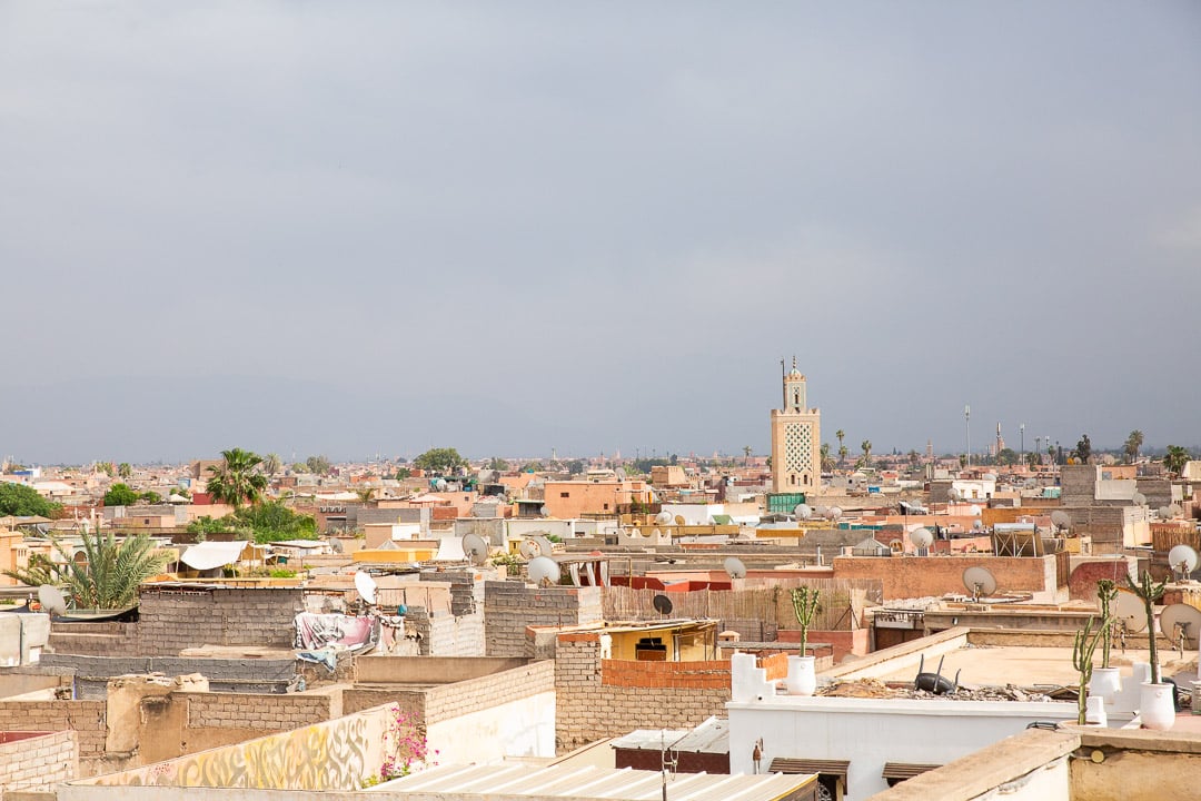 rooftop de la maison de la photographie à marrakech
