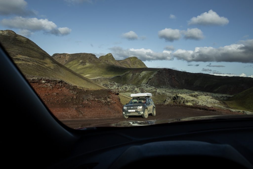 4x4 dans les hautes terres islandaise
