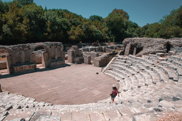 Théâtre romain du parc national de Butrint en Albanie
